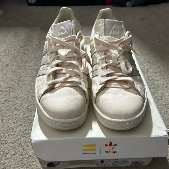 Pharrel Williams x Adidas PW Campus Used Size 9 W/Damaged Original Box And  Tags